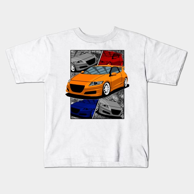 Honda CR-Z Fragment Kids T-Shirt by Rebellion Store